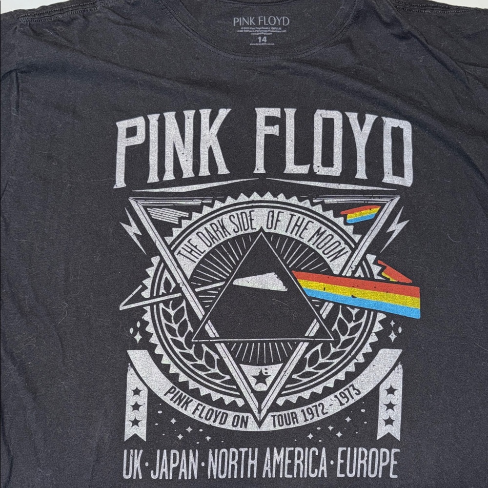 Pink Floyd Black Graphic Tee